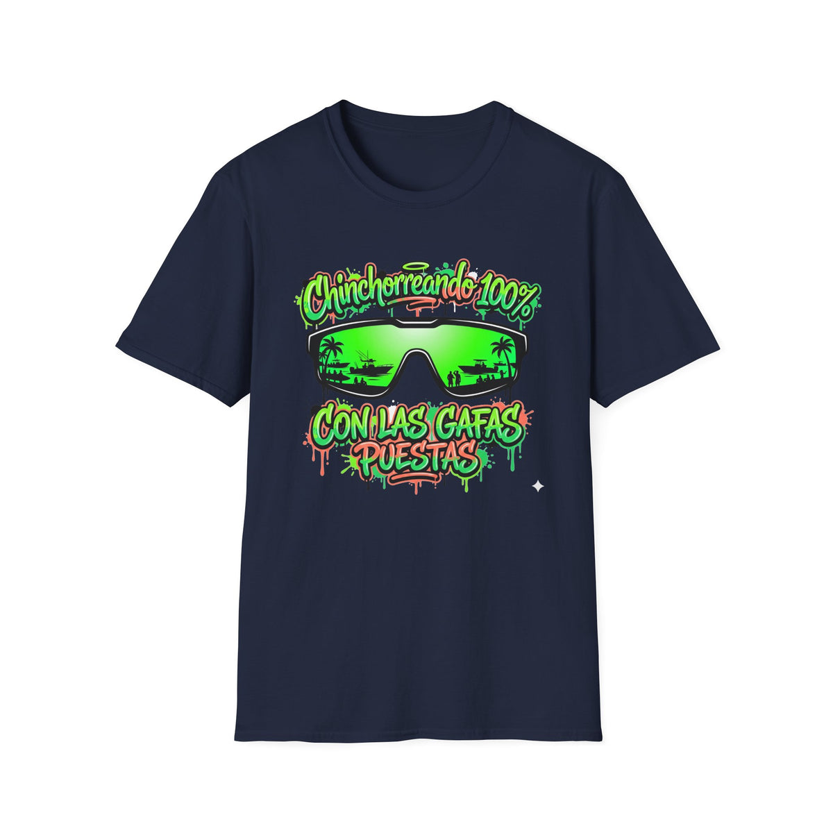 Chinchorreando 100% sunglasses graphic T-Shirt | Spanish beach vibes