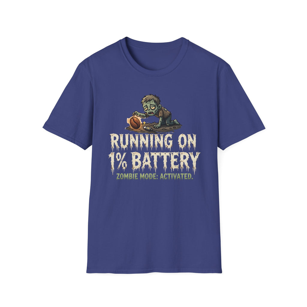 Running On 1% Battery T-Shirt