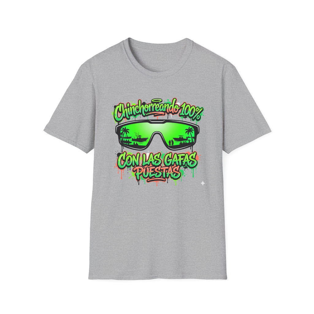 Chinchorreando 100% sunglasses graphic T-Shirt | Spanish beach vibes