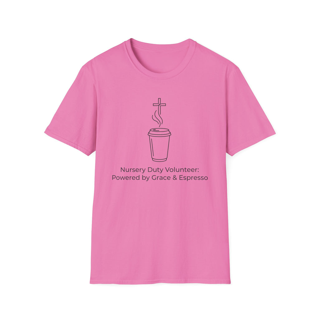 “Powered by Grace & Espresso”  T-Shirt