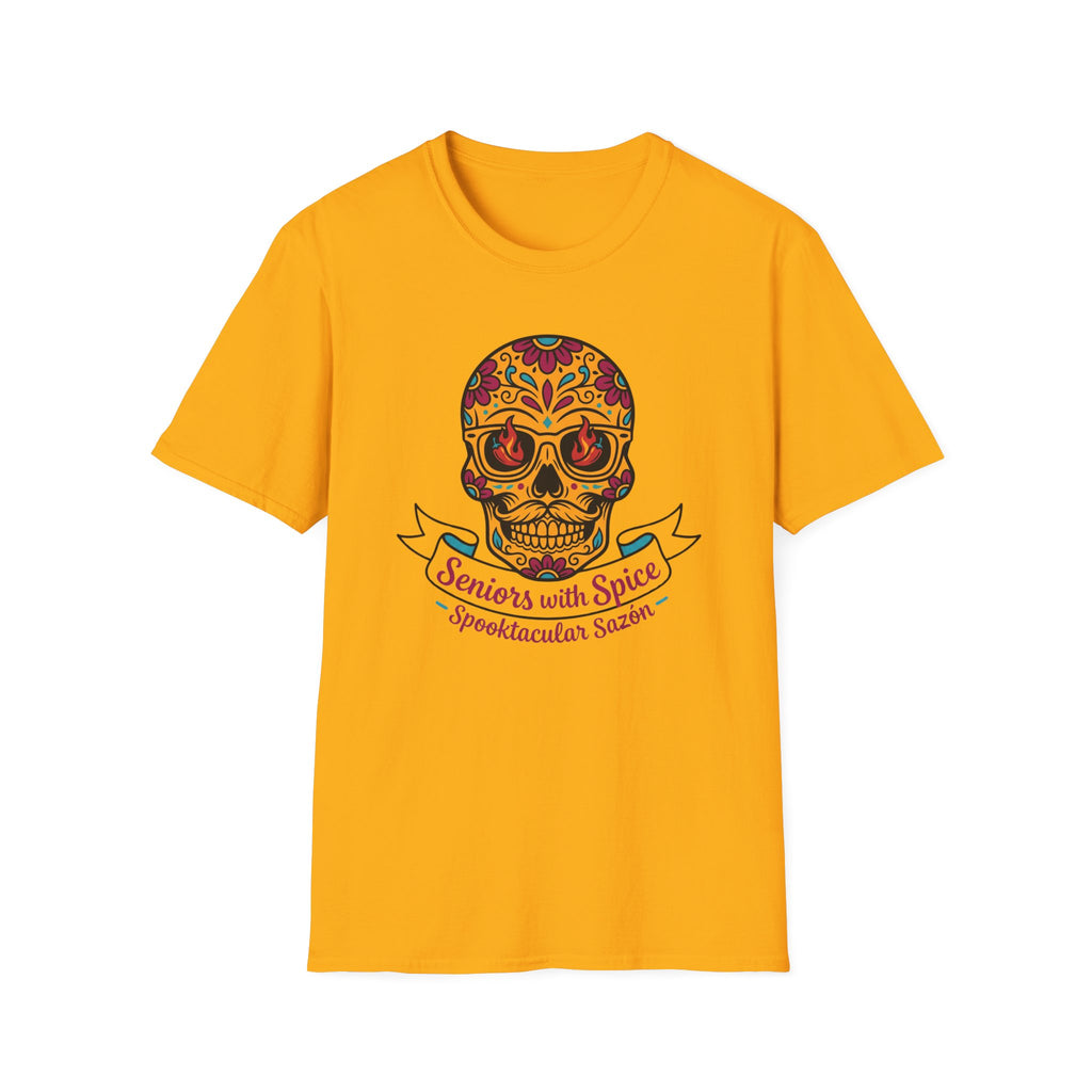 Day of the Dead Skull "Seniors with Spice" T-Shirt