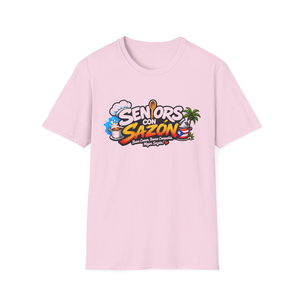 "Seniors con Sazón cheff hat" T-Shirt