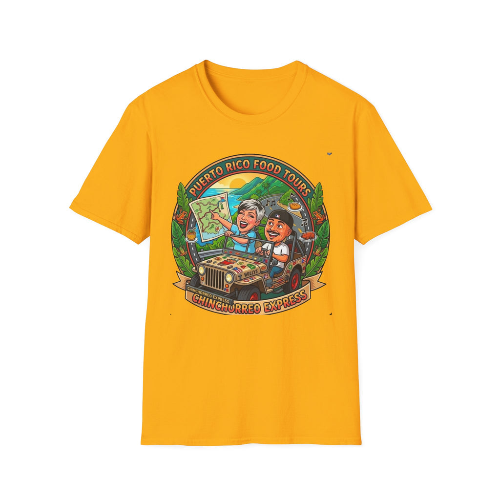 Puerto Rico Food Tours T-Shirt | Map, Tour Guide, Foodie Illustration