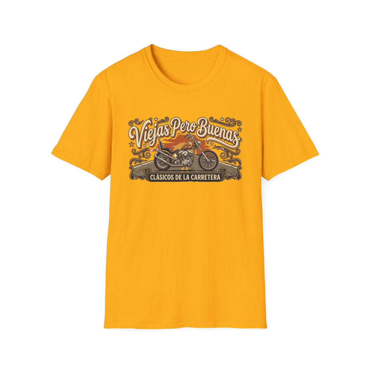 Viejas Pero Buenas  (Clásicos de la Carretera) Motorcycle Design T-shirt