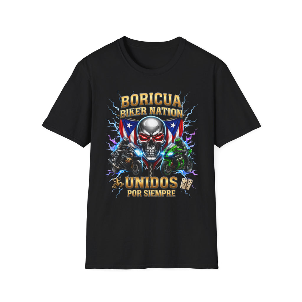 Boricua Biker Nation D T-Shirt