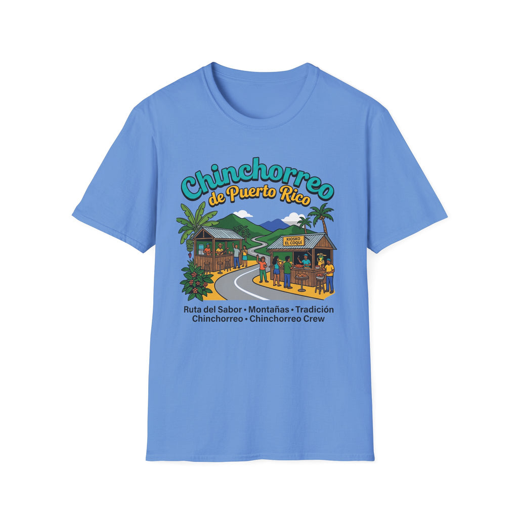 Chinchorreo de Puerto Rico Vintage Island Food Crawl T-Shirt
