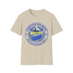 Capitán Sin Bote Retro Tropical Captain Design T-Shirt