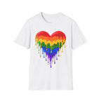 Rainbow Drip Heart T-Shirt