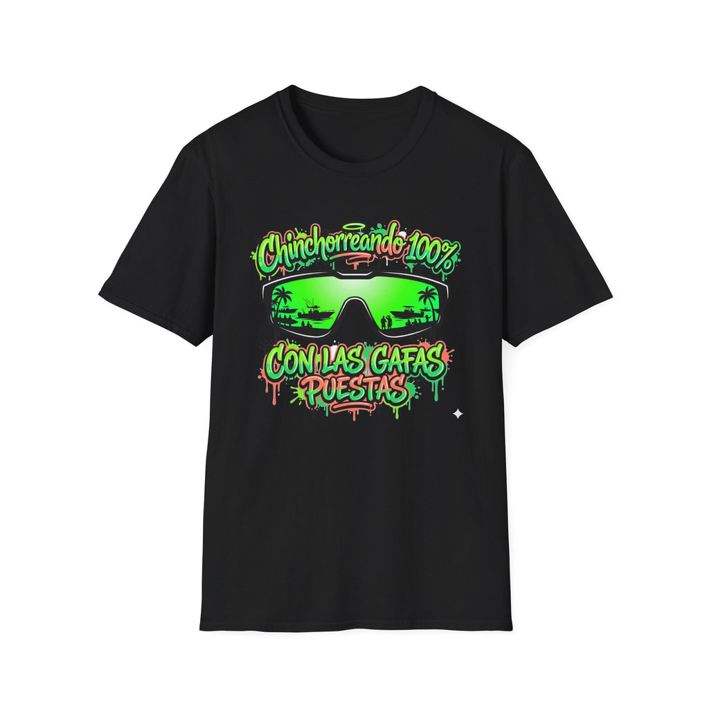 Chinchorreando 100% sunglasses graphic T-Shirt | Spanish beach vibes