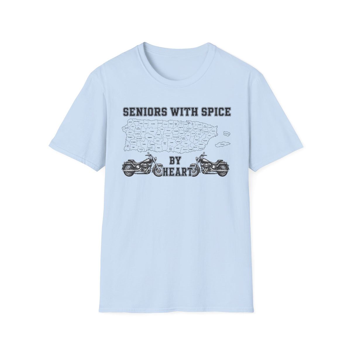 Seniors With Spice Motorcycle T‑Shirt