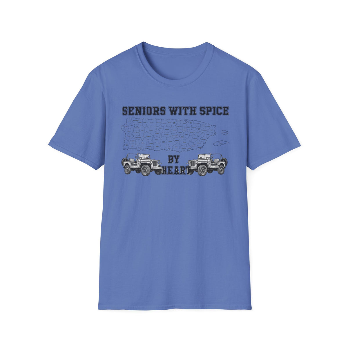 Seniors With Spice Puerto Rico Map  T-Shirt