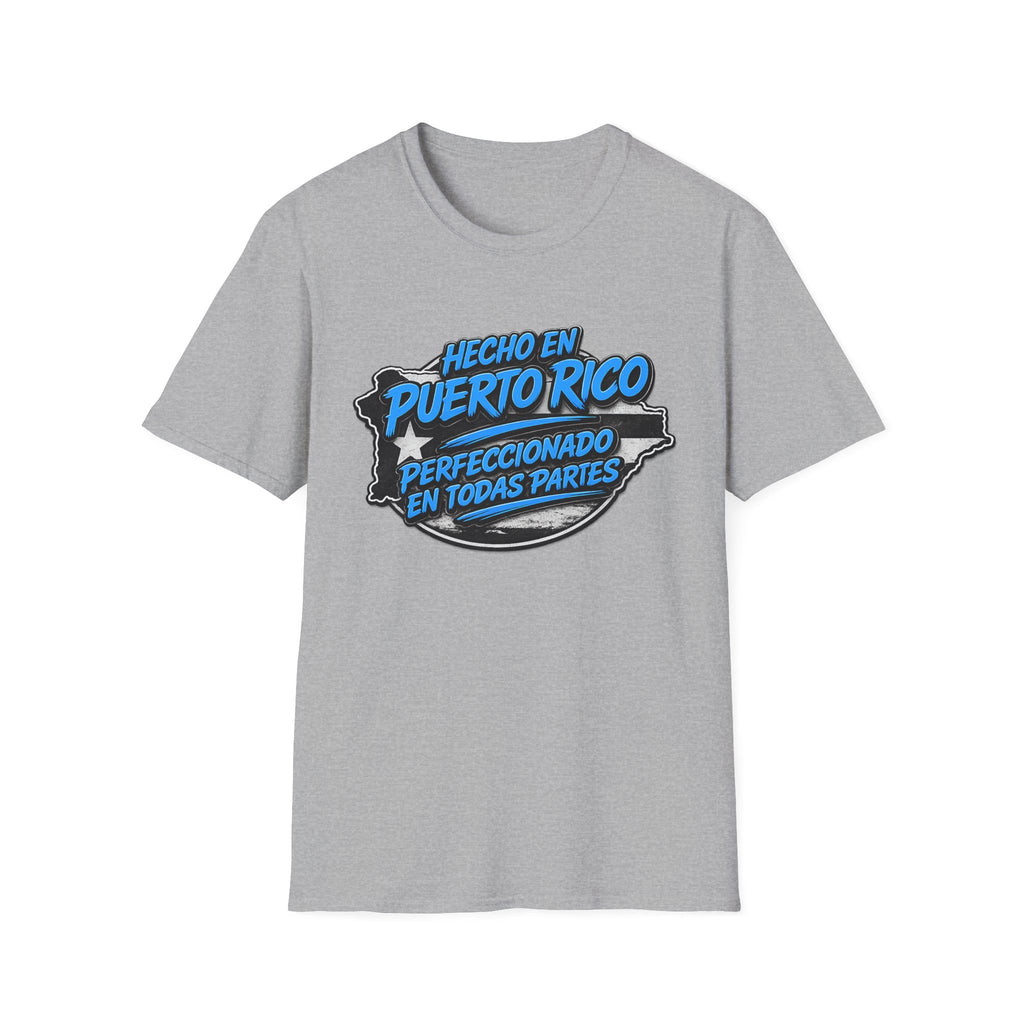 Puerto Rico Tee — "Hecho en Puerto Rico, Perfeccionado en Todas Partes" Graphic T-Shirt