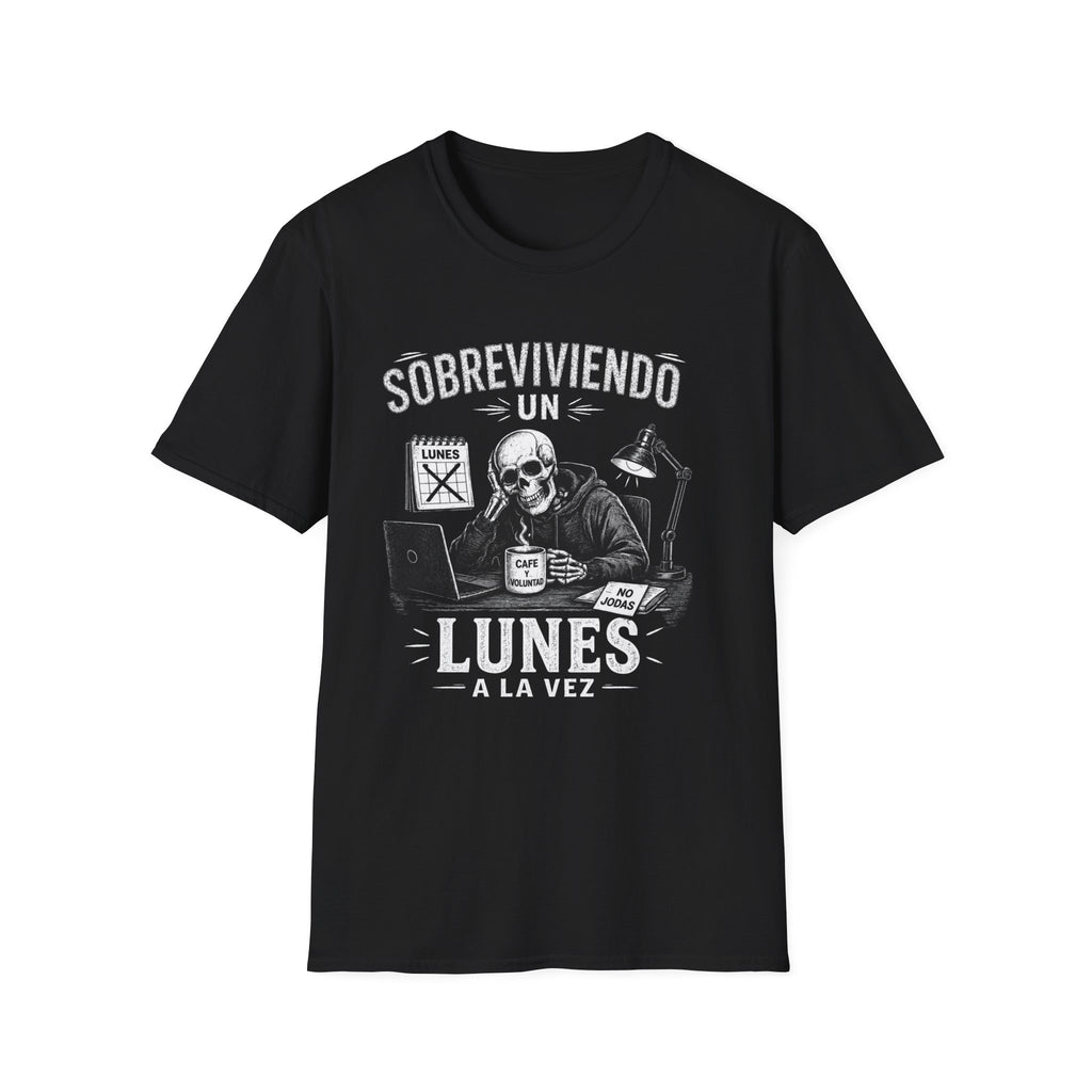 Sobreviviendo Un Lunes  BW T-Shirt