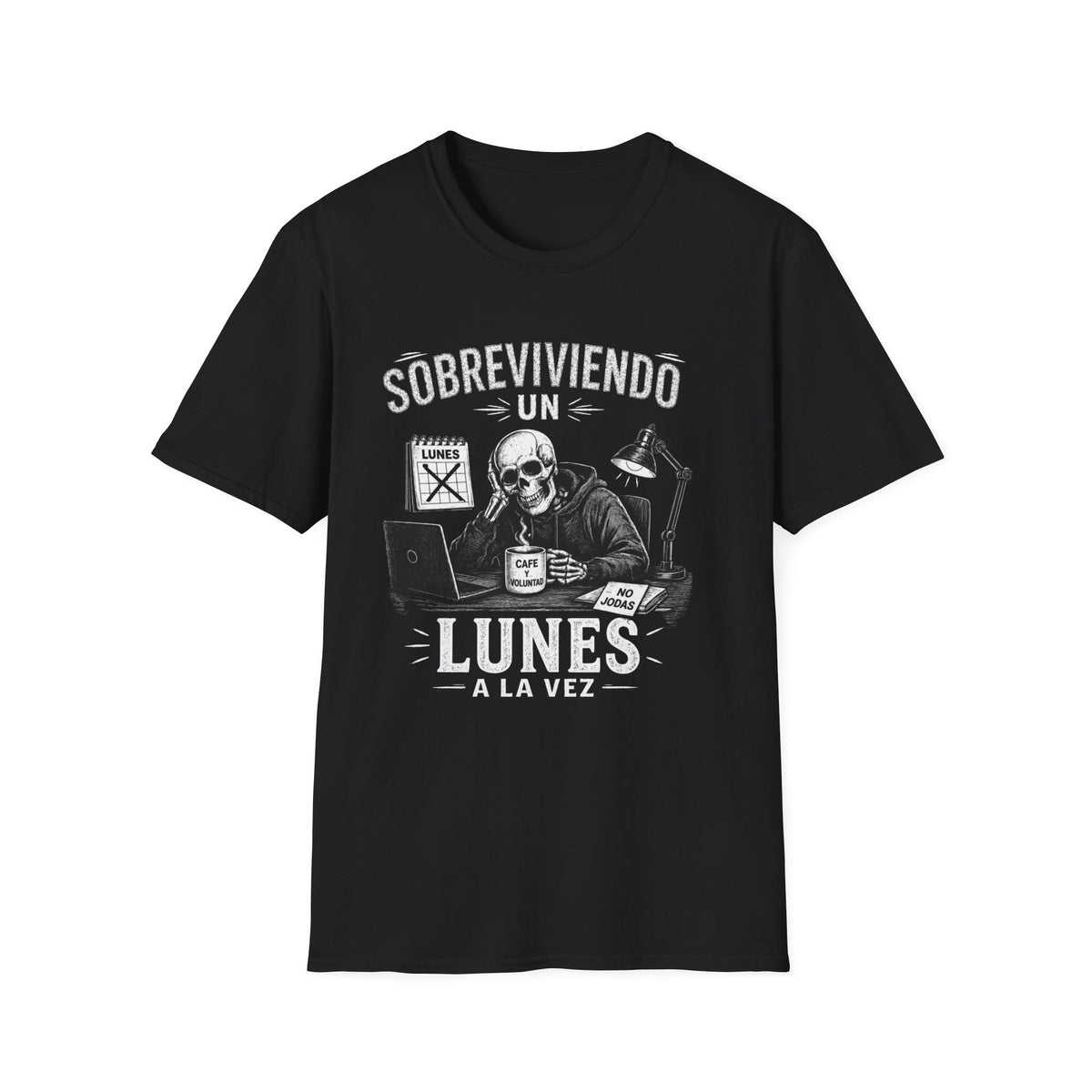 Sobreviviendo Un Lunes  BW T-Shirt