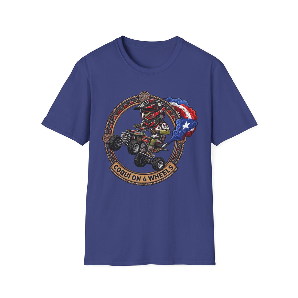 "Coqui on 4 Wheels" T‑Shirt