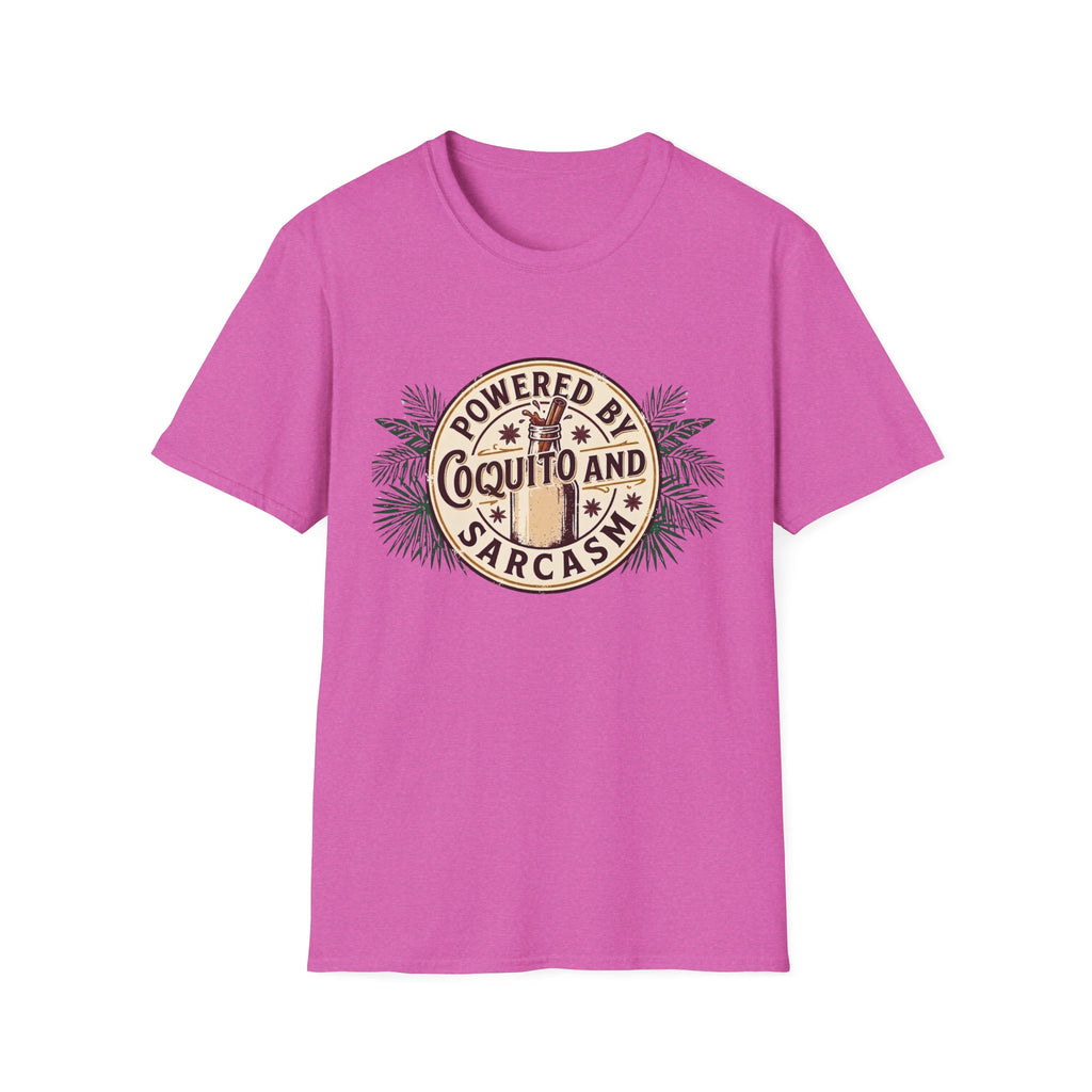 "Powered by Coquito and Sarcasm" T-Shirt