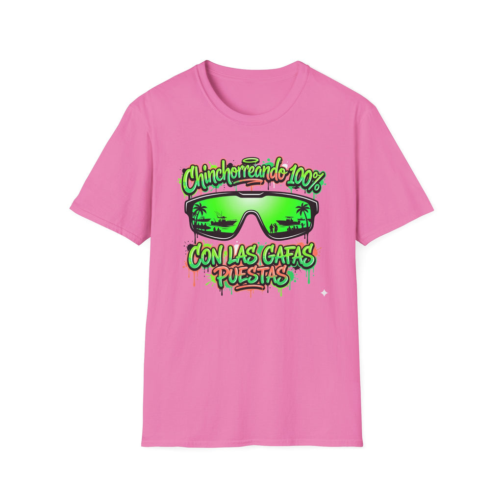 Chinchorreando 100% sunglasses graphic T-Shirt | Spanish beach vibes
