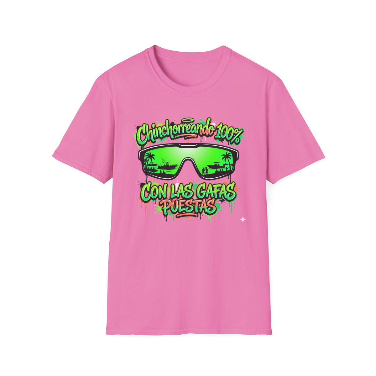 Chinchorreando 100% sunglasses graphic T-Shirt | Spanish beach vibes