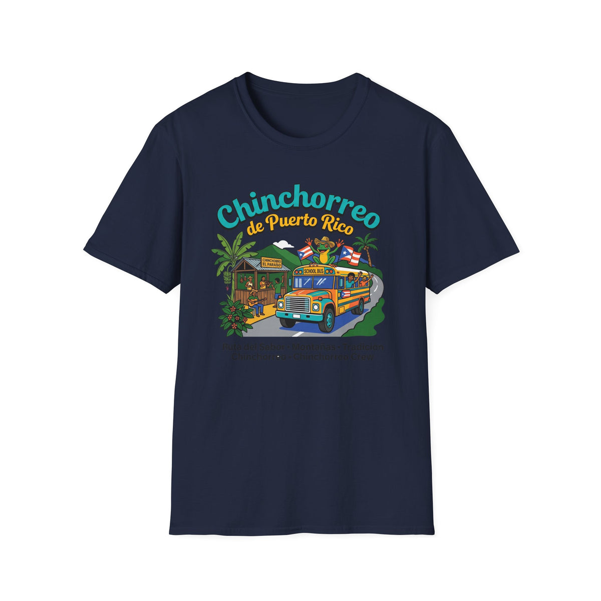 Chinchorreo de Puerto Rico T-Shirt | Puerto Rican Food Crawl, Roadside Kiosks, Coquí Vibes