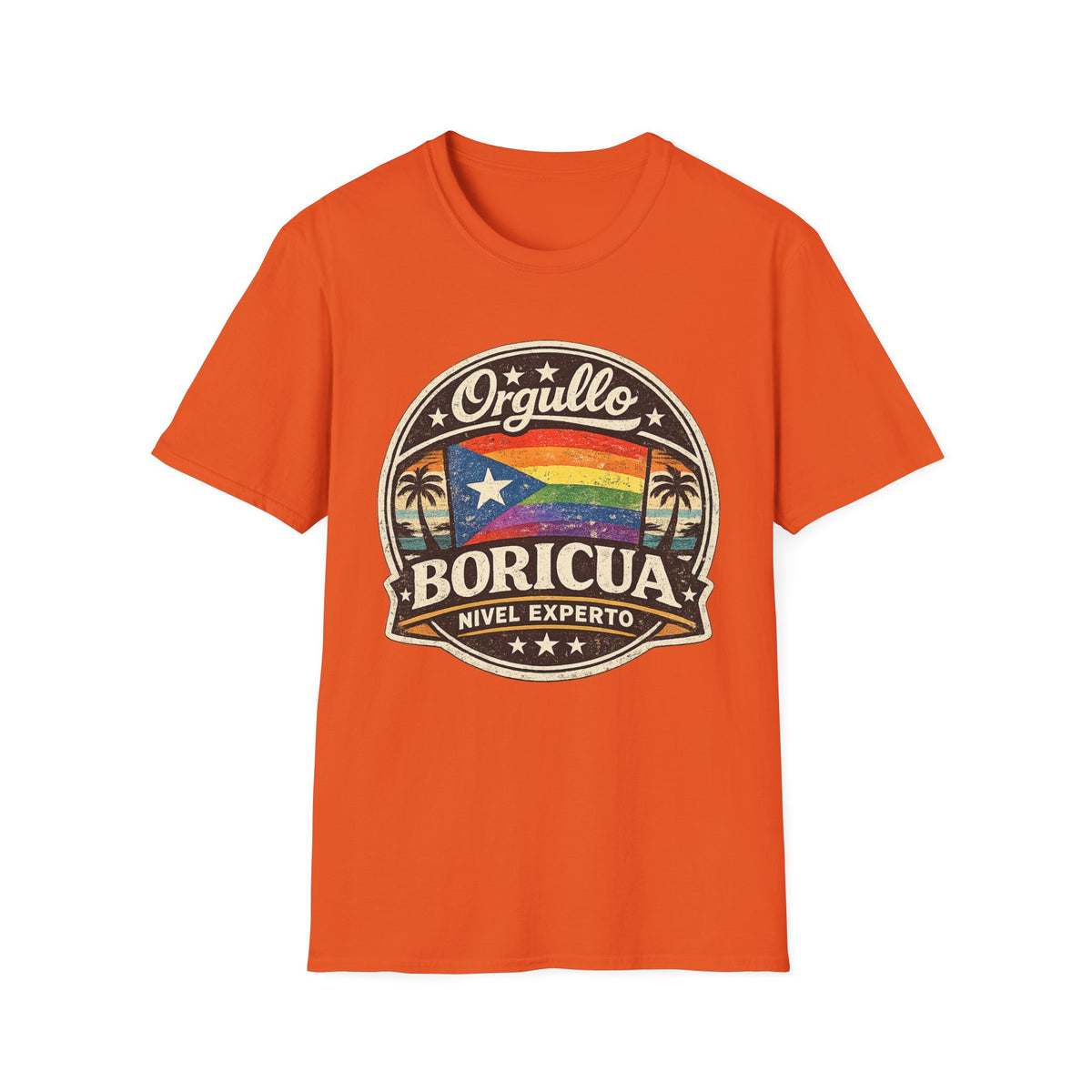 Orgullo Boricua Rainbow Flag T-Shirt — Puerto Rico Pride Tee