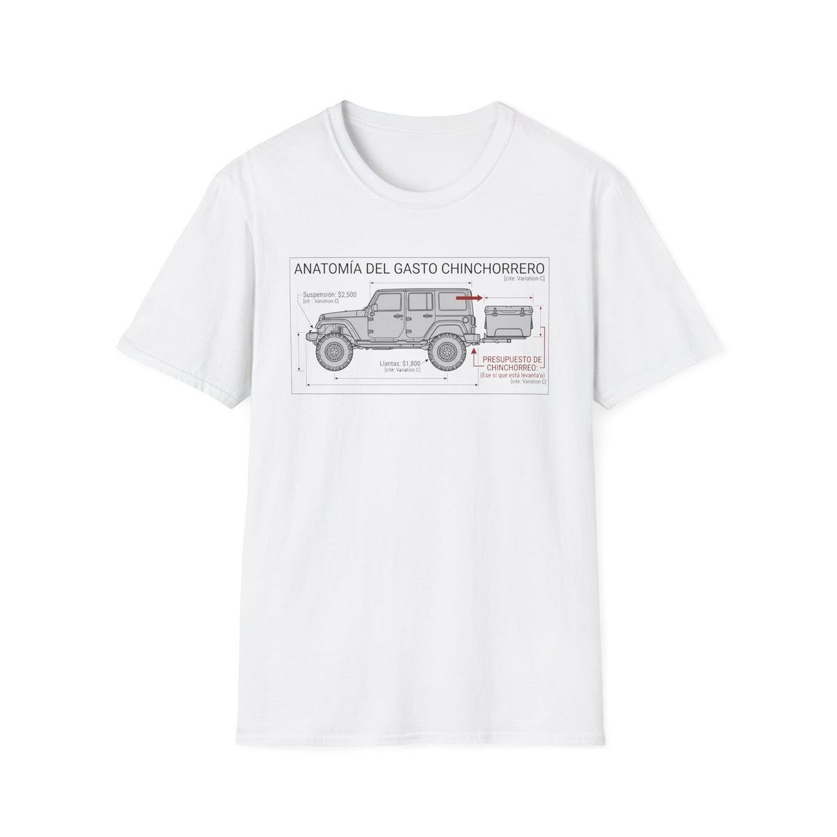 Anatomía del Gasto Chinchorrero  T-Shirt