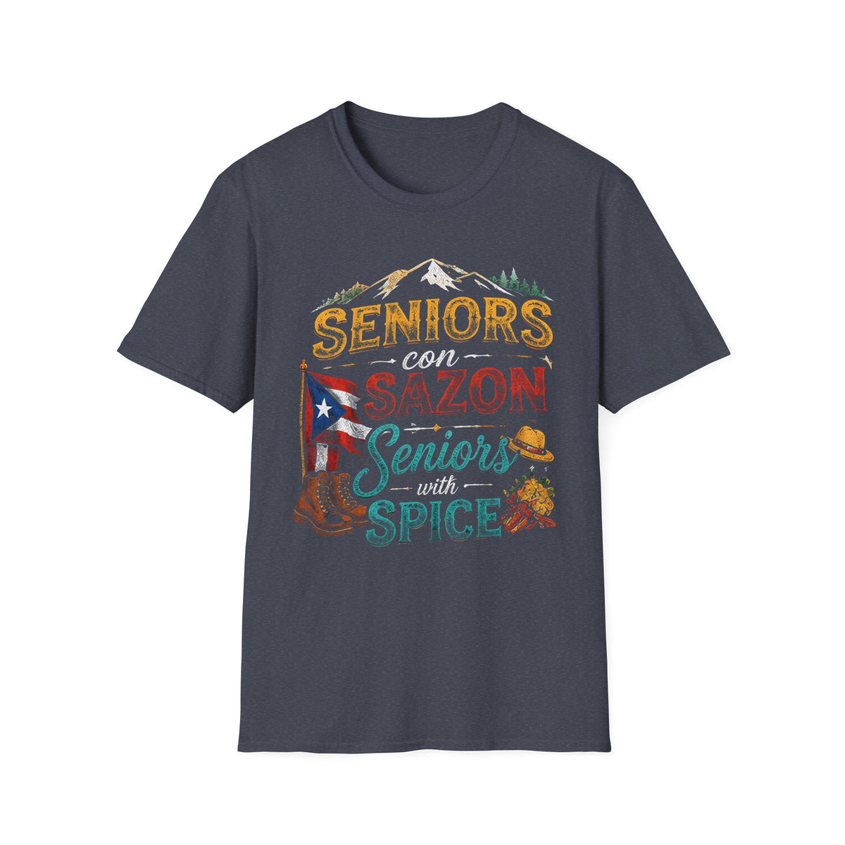 Seniors con Sazón Mountain T-Shirt