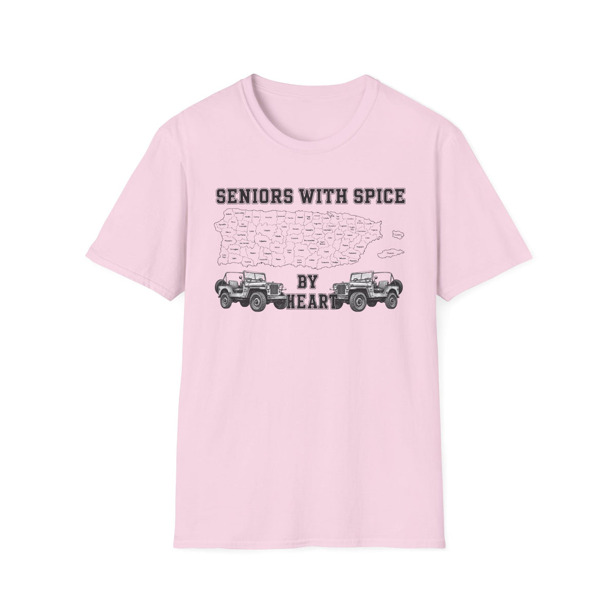Seniors With Spice Puerto Rico Map  T-Shirt