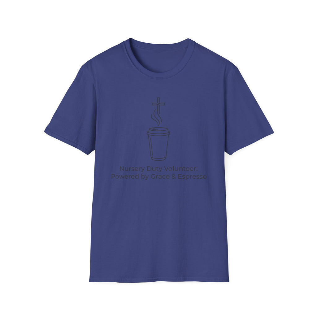 “Powered by Grace & Espresso”  T-Shirt