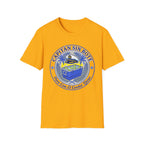 Capitán Sin Bote Retro Tropical Captain Design T-Shirt