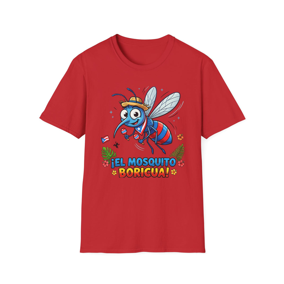 Mosquito Boricua T-Shirt — Cute Patriotic Puerto Rico Insect Tee