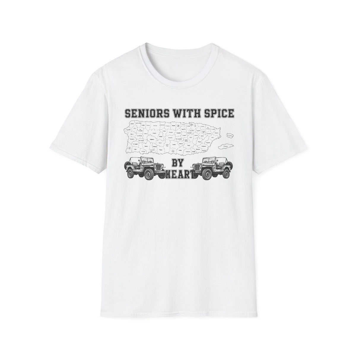 Seniors With Spice Puerto Rico Map  T-Shirt