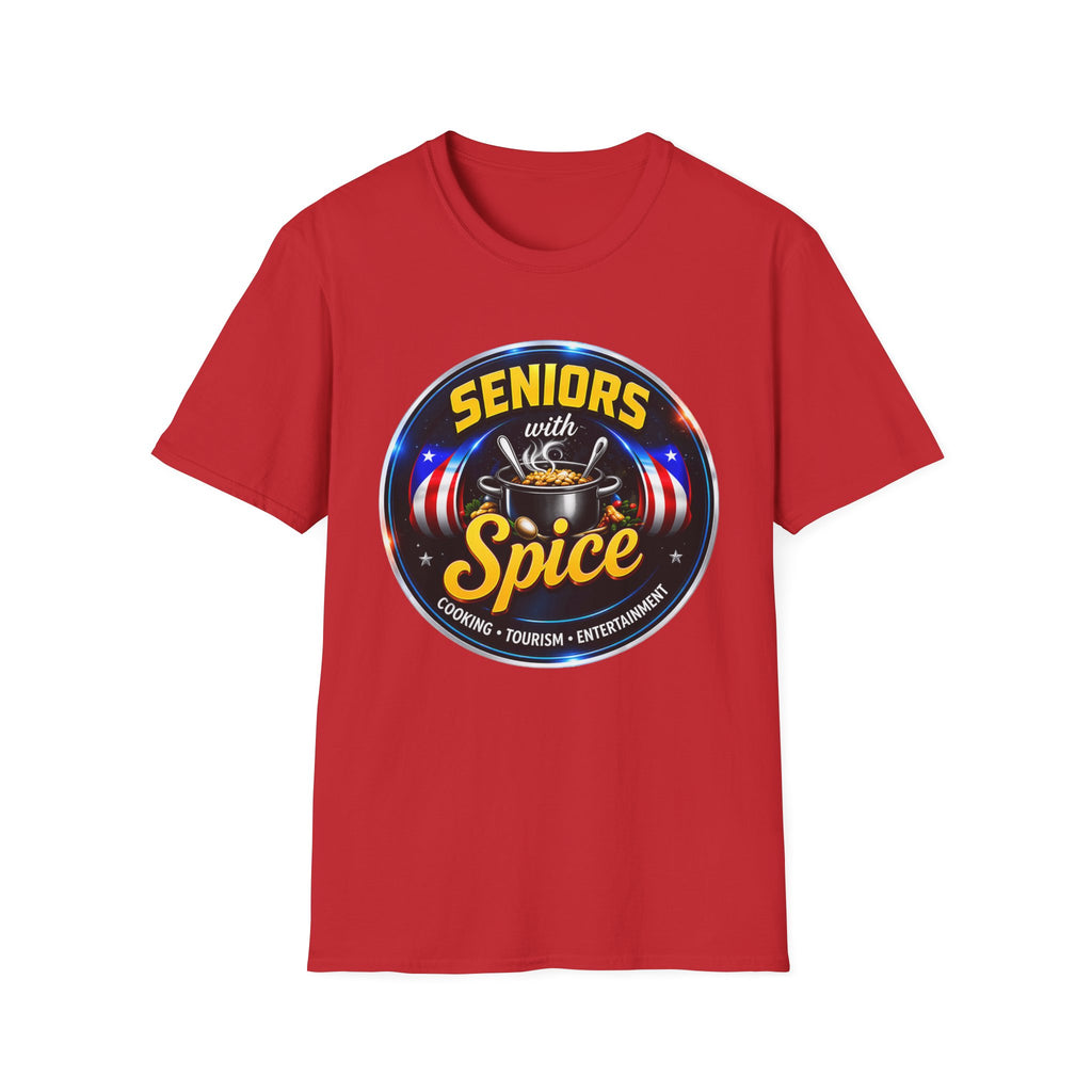 Seniors With Spice Funny Retirement/Grandparents Tee (Seniors With Spice)