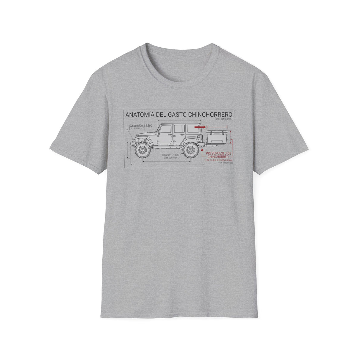 Anatomía del Gasto Chinchorrero  T-Shirt