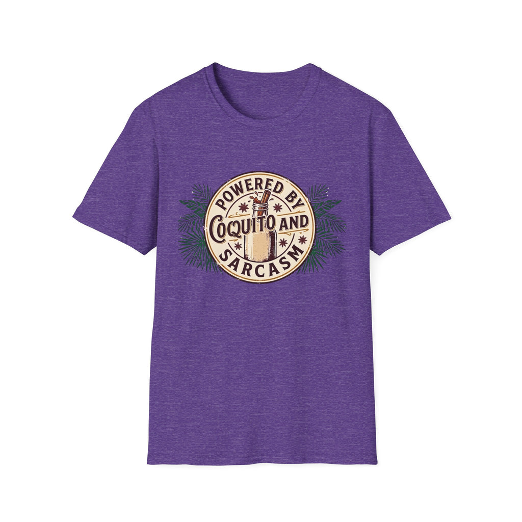 "Powered by Coquito and Sarcasm" T-Shirt