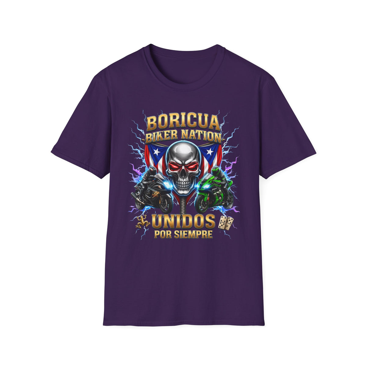 Boricua Biker Nation D T-Shirt