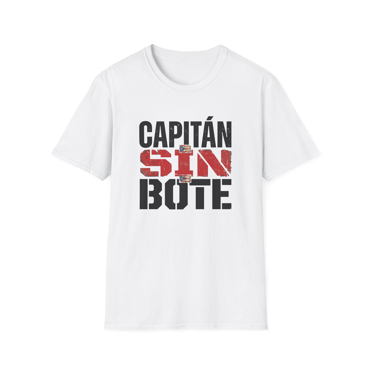 Capitán Sin Bote Graphic T-Shirt — Spanish 'Captain Without a Boat' Casual Tee