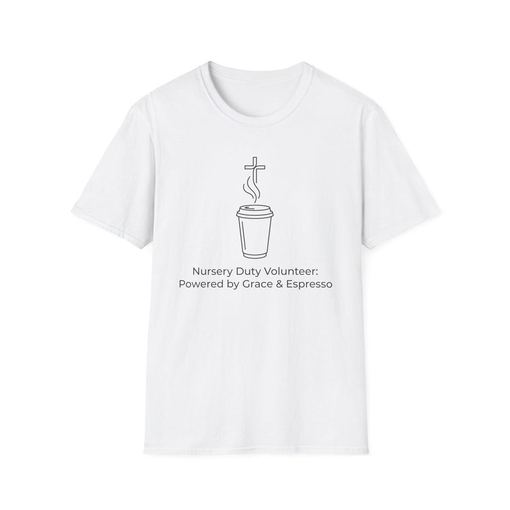 “Powered by Grace & Espresso”  T-Shirt