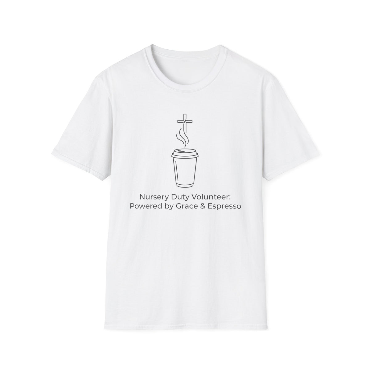 “Powered by Grace & Espresso”  T-Shirt