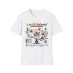 Mapa Oficial La Ruta Del Chinchorreo Moto Clear Background T-Shirt