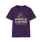 Running On 1% Battery T-Shirt