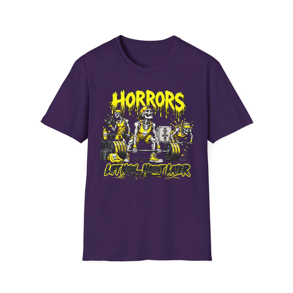 Horrors Weightlifting Skeletons T-Shirt