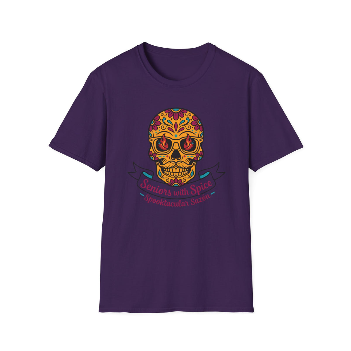 Day of the Dead Skull "Seniors with Spice" T-Shirt