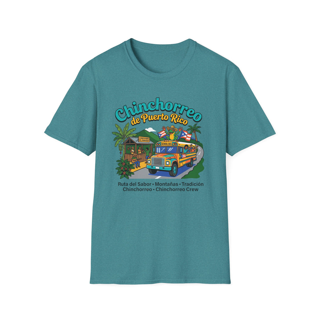 Chinchorreo de Puerto Rico T-Shirt | Puerto Rican Food Crawl, Roadside Kiosks, Coquí Vibes
