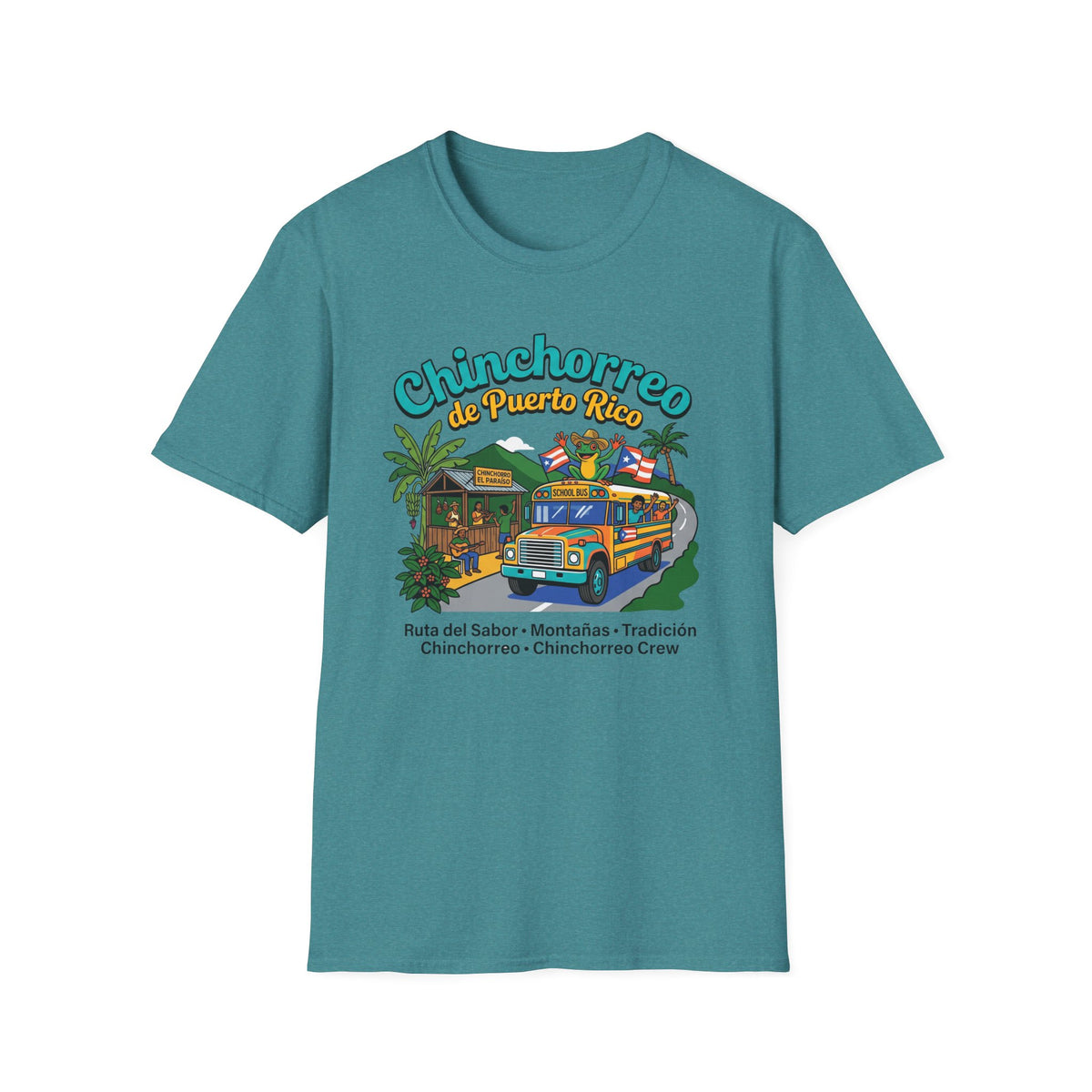 Chinchorreo de Puerto Rico T-Shirt | Puerto Rican Food Crawl, Roadside Kiosks, Coquí Vibes