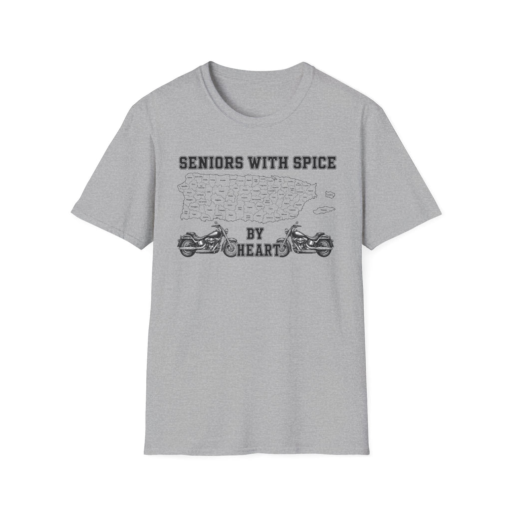 Seniors With Spice Motorcycle T‑Shirt