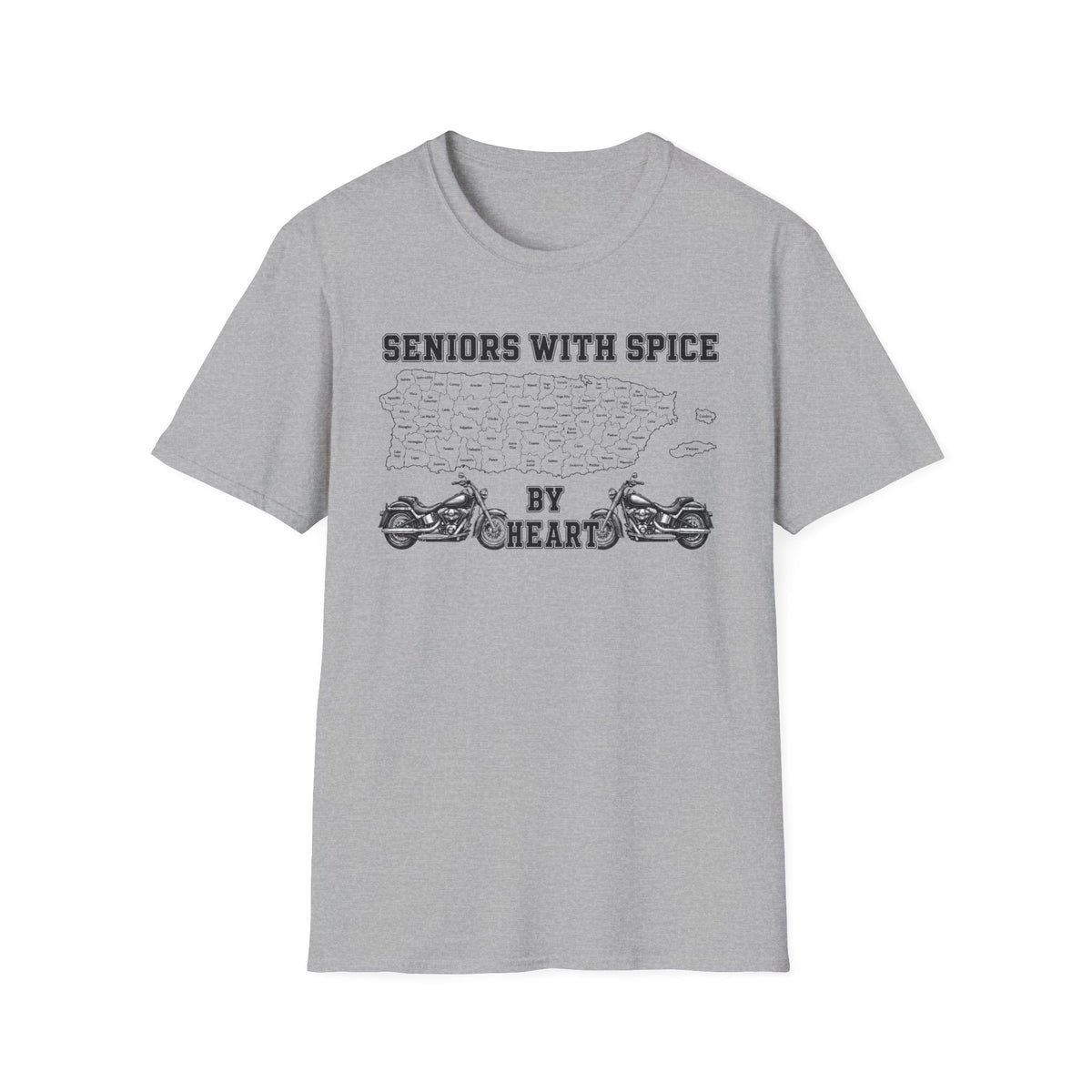 Seniors With Spice Motorcycle T‑Shirt