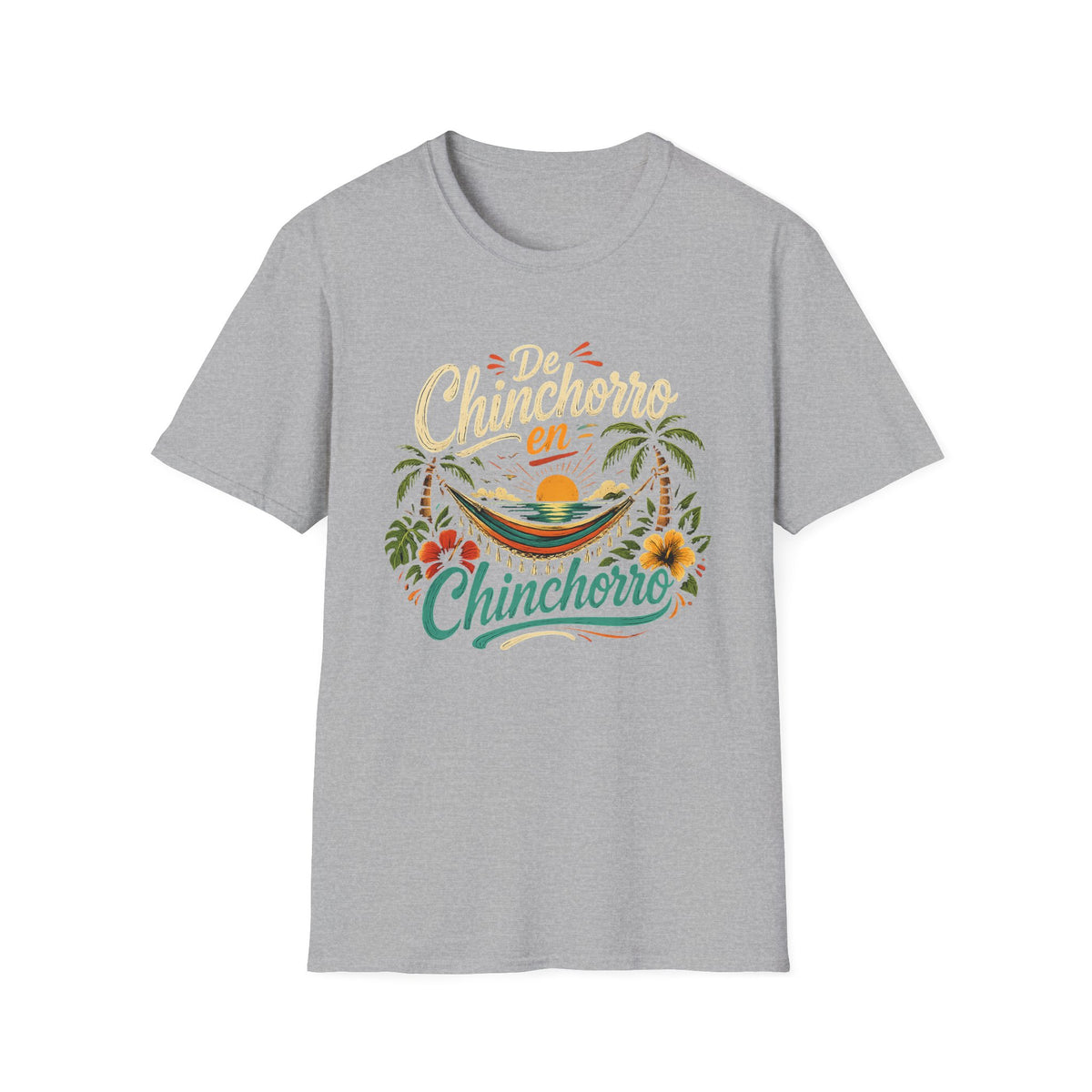 Chinchorro en Chinchorro T-Shirt — Tropical Hammock Sunset Tee