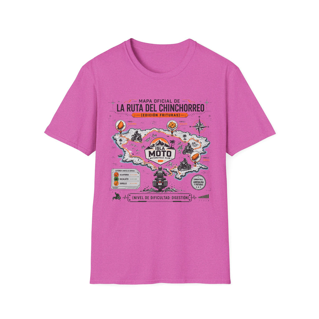 Mapa Oficial La Ruta Del Chinchorreo Moto Clear Background T-Shirt