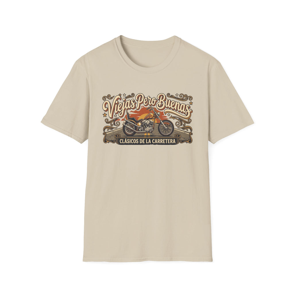 Viejas Pero Buenas  (Clásicos de la Carretera) Motorcycle Design T-shirt