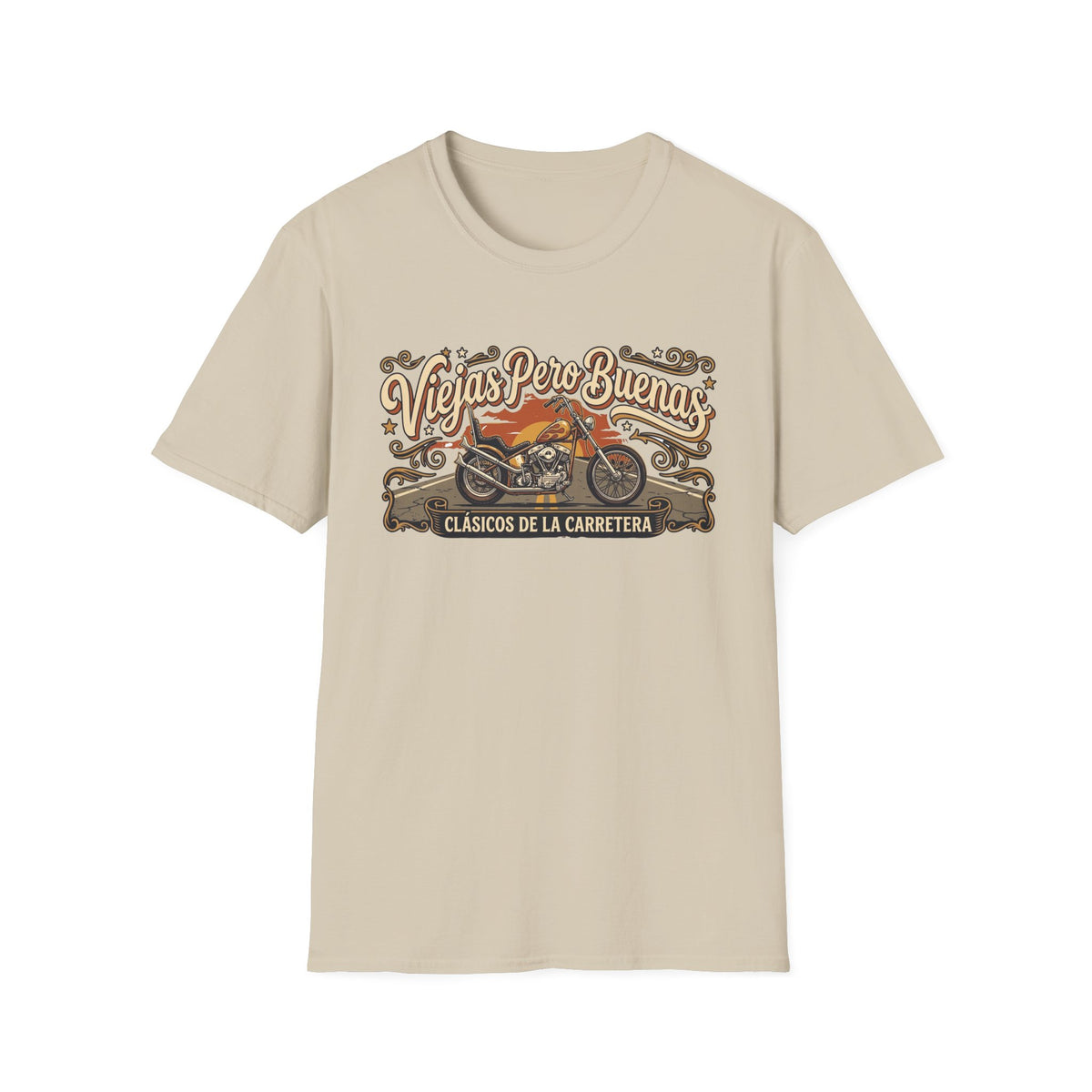 Viejas Pero Buenas  (Clásicos de la Carretera) Motorcycle Design T-shirt